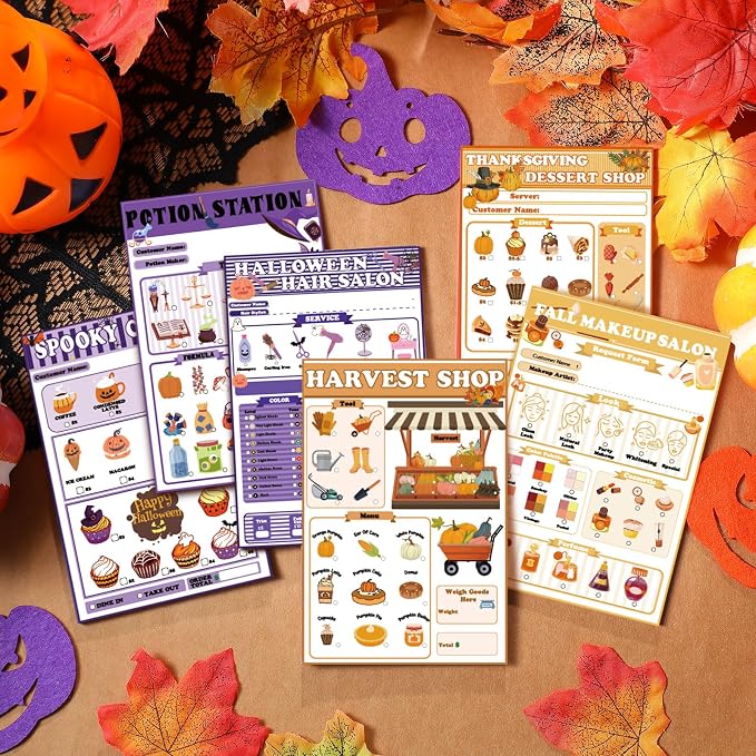 Eaasty Kids Pretend Play Notepads 4 x 6 Inch Pads - Image 2