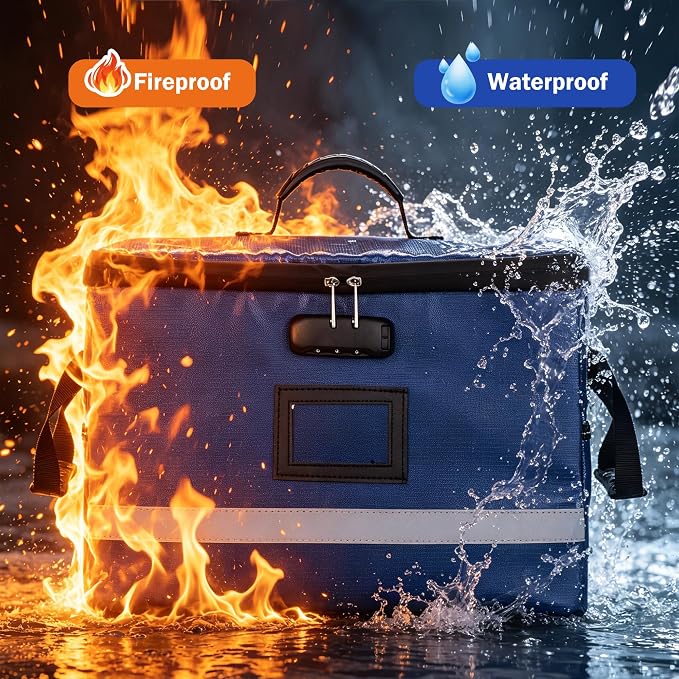 EXLIFBAG File Organizer, Fireproof File Box - Image 5