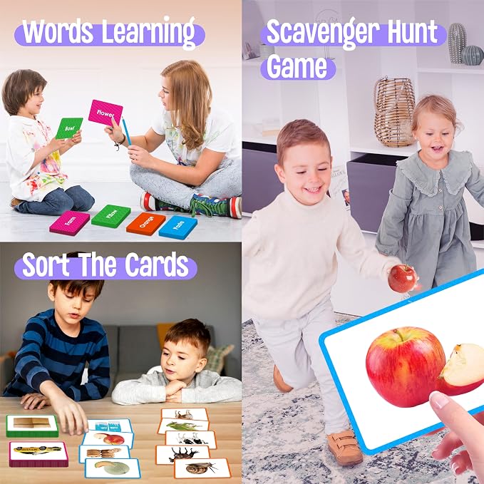 140 Noun Picture-Word Cards, Picture Flashcards Language Builder Visual Aid - Image 6