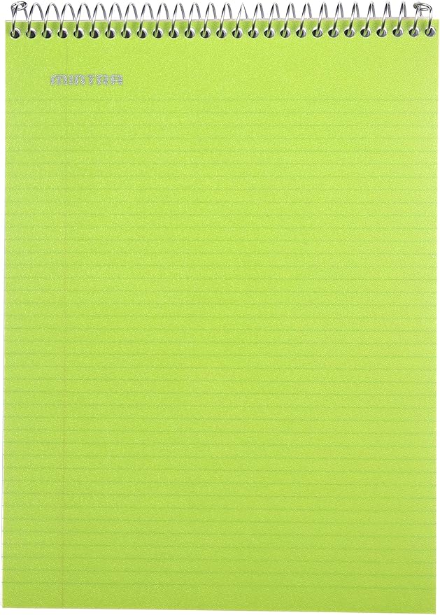 Mintra Office TOP BOUND Durable Spiral Notebooks (Green, College Ruled 3pk)-DeskLoop Office