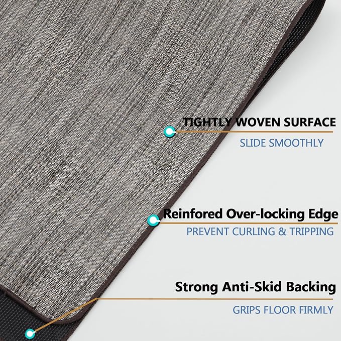 Chair Mat for Hardwood & Tile Floor, Anti Slip, Floor Protector for Home Office - Image 3