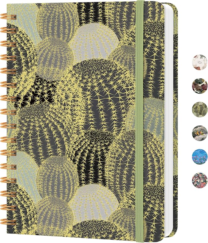 CICPAP Lined Spiral Journal Notebook, A5 College Ruled Notebook by CICPAP