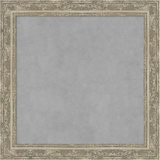 Amanti Art Silver Framed Magnetic Board 24x24 Medium Vision Board by AmantiArt