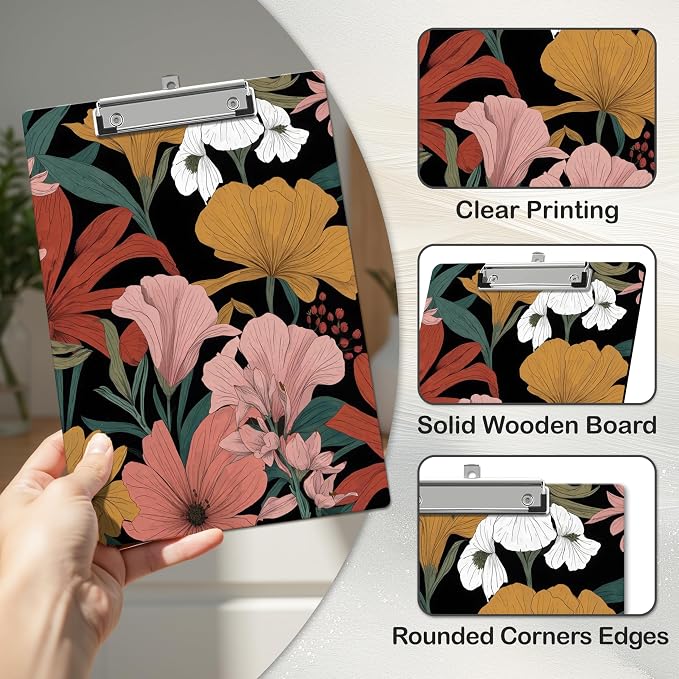 APIILVPQ Boho Clipboard，Floral Clipboards - Image 4