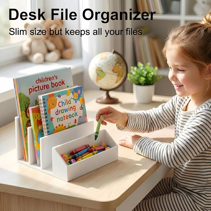 2 Pack 3-Slot Mail Organizer for Desk - Image 6