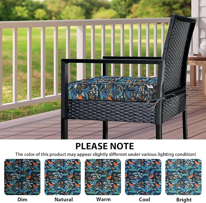 IPYNBAP Outdoor Chair Cushions Set of 4 -Waterproof Outdoor Seat Cushions - Image 7