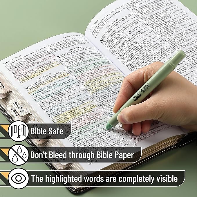 Mr. Pen- No Bleed Gel Highlighters, Pastel Colors, 8 Pack | Bible Highlighters - Image 7
