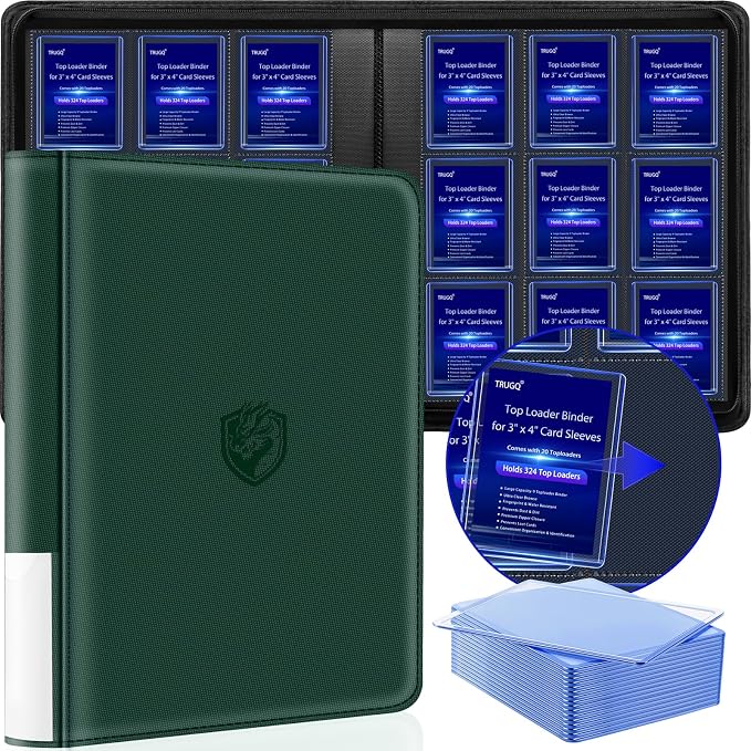 Toploader Binder Holds 324 Toploaders by TRUGQCardGuardians