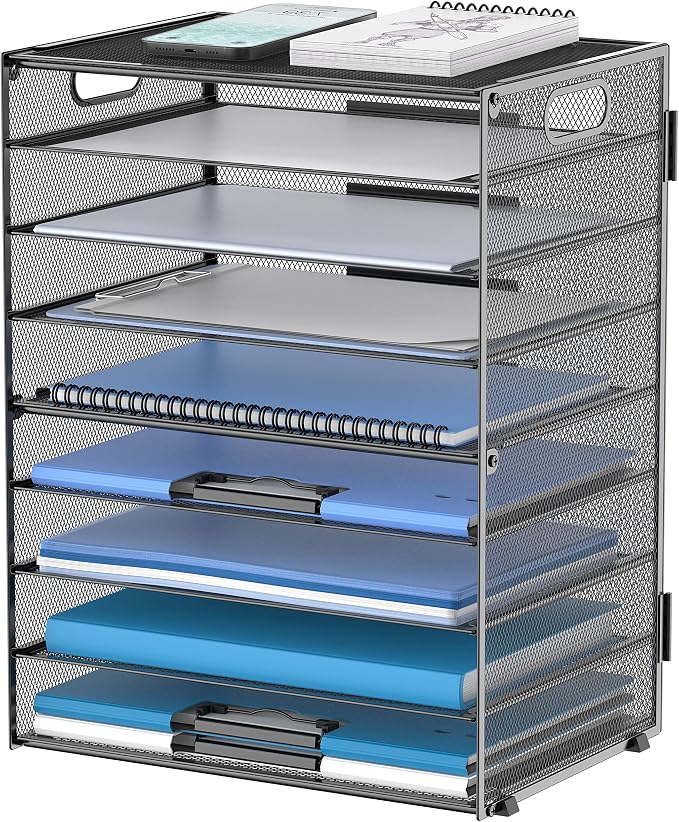 DALTACK 9-Tier Paper Letter Tray Desk Organizer by DALTACK