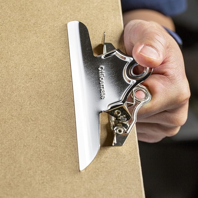 Officemate Recycled Wood Clipboards, 6 Inch Clip, 6 Pack Clipboards, Letter Size - Image 7