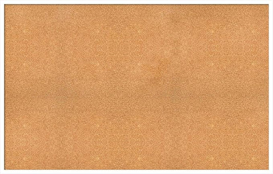 Amanti Art Natural Cork Board for Wall, 35x55 Vision Board with White Frame, Oversize Corkboard Office Decor for Home Organization, Modern Corkboard Pinboard to Display Items for Home Organization in-DeskLoop Office