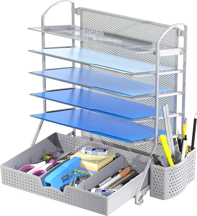 Simple Houseware 6-Tier Desk Document File Tray Organizer by SimpleHouseware
