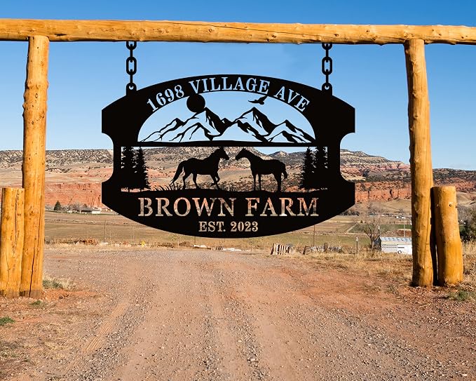 Custom Farmhouse Metal Sign | Personalized Last Name & Established Date Farm - Image 5