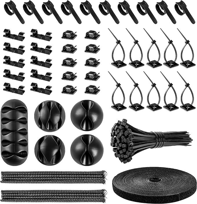 Cable Management Organizer Kit 2 Cable Sleeve Split by CHZHLI