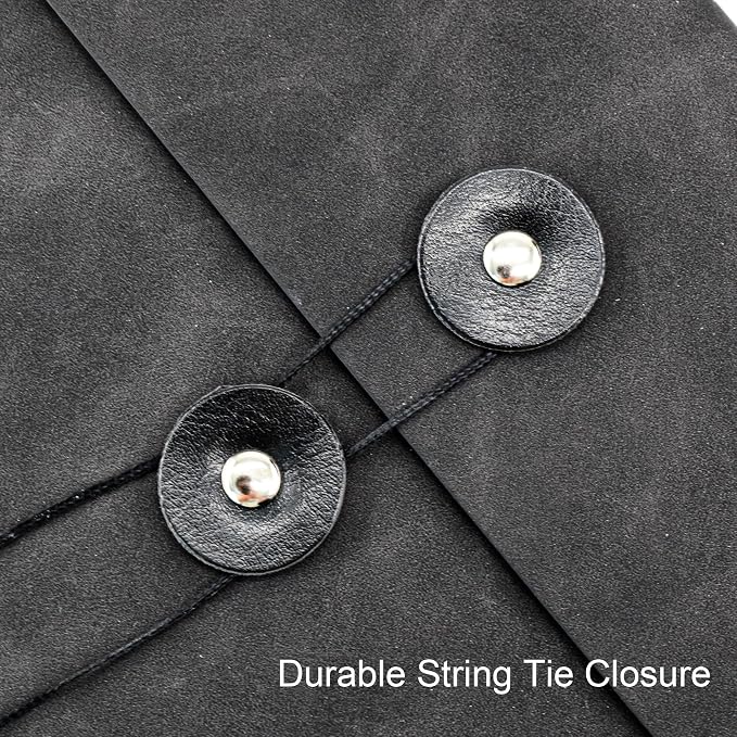 VANRA Vertical PU Leather Envelope File Folders Expanding Document Holder - Image 4