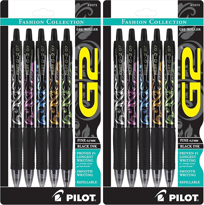Pilot, G2 Premium Gel Roller Pens, Fine Point 0.7 mm, Fashion Collection by PilotCorporationofAmerica