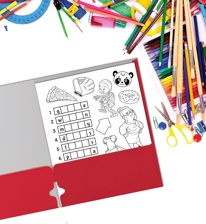 Better Office Products Two Pocket Portfolio Folders, Letter Size Paper Folders - Image 7