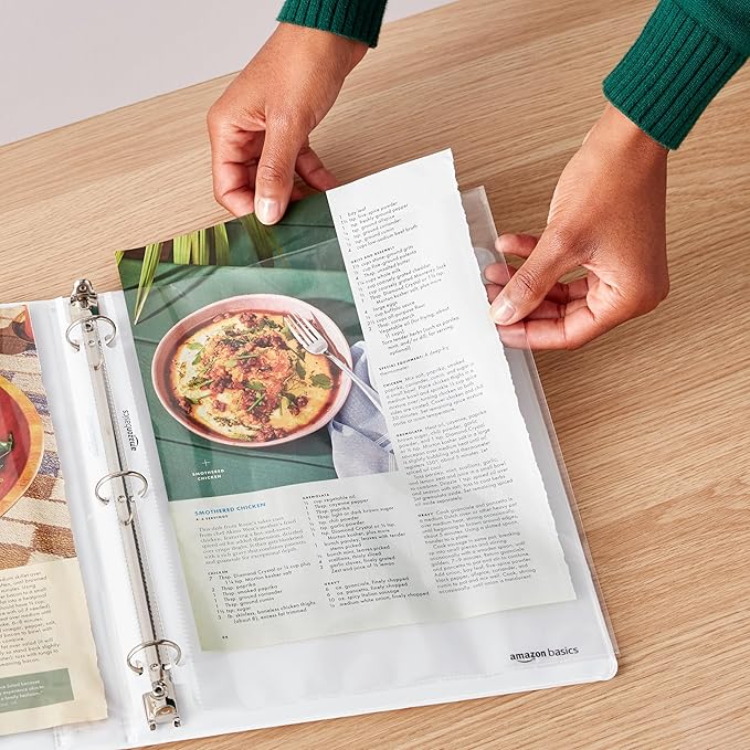 Amazon Basics Sheet Protectors for 3 Ring Binder, Heavyweight, Polypropylene, 8.5 x 11 Inch, 500-Pack, Clear-DeskLoop Office