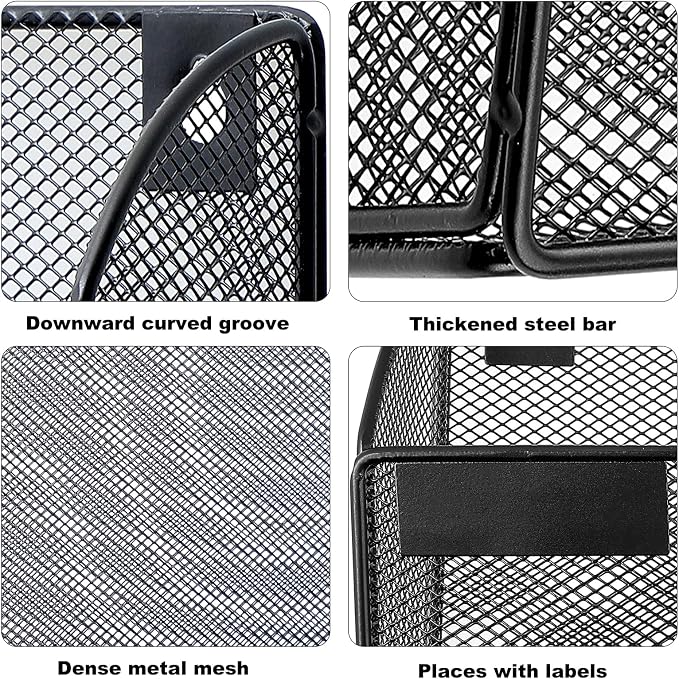 1 Pocket Mesh Wall File Holder Organizer Office Hanging File Folder Magazine - Image 3