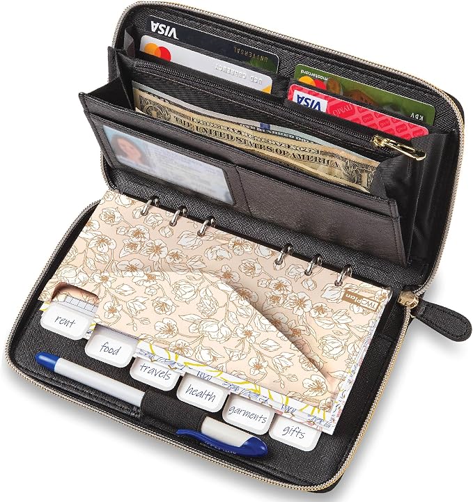 Three Way Cut Cash Envelope Wallet All in One Budget System RFID Blocking by ThreeWayCut