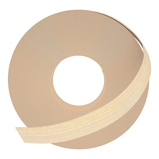 GSCIT Club Maple Edge Banding, 7/8 inch x 250ft roll of Veneer Plywood Edge Banding Preglued Flexible, Wood Tape Banding for Cabinet Repair