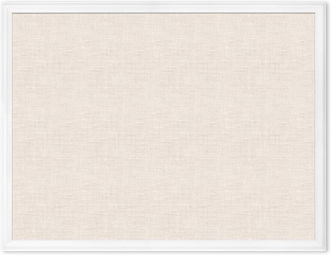 U Brands Farmhouse Linen Bulletin Board, Industrial Grade Pinning Surface by UBrands