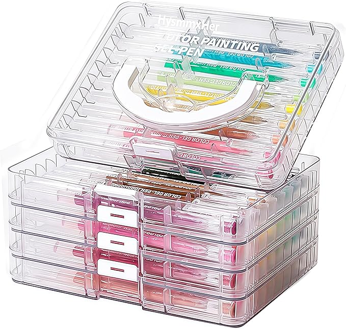 Colored Gel Pens Set, 0.6mm Fine Point for Black & White Paper, Cute Pens for Journaling, Adult Coloring Books, Bible, Drawing, Note Taking, School & Journaling Supplies (45 Basic Colors)-DeskLoop Office