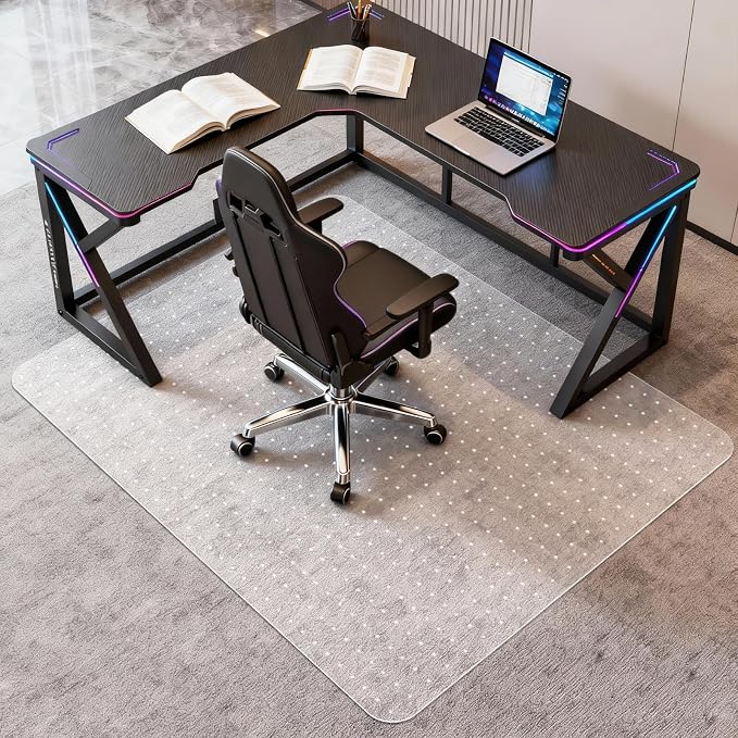 Vicwe Office Chair Mat for Carpeted Floors, Easy Glide Computer Desk Chair Mat by Vicwe
