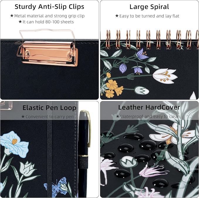 Ospelelf Foldable Spiral Clipboard Folio - Image 4