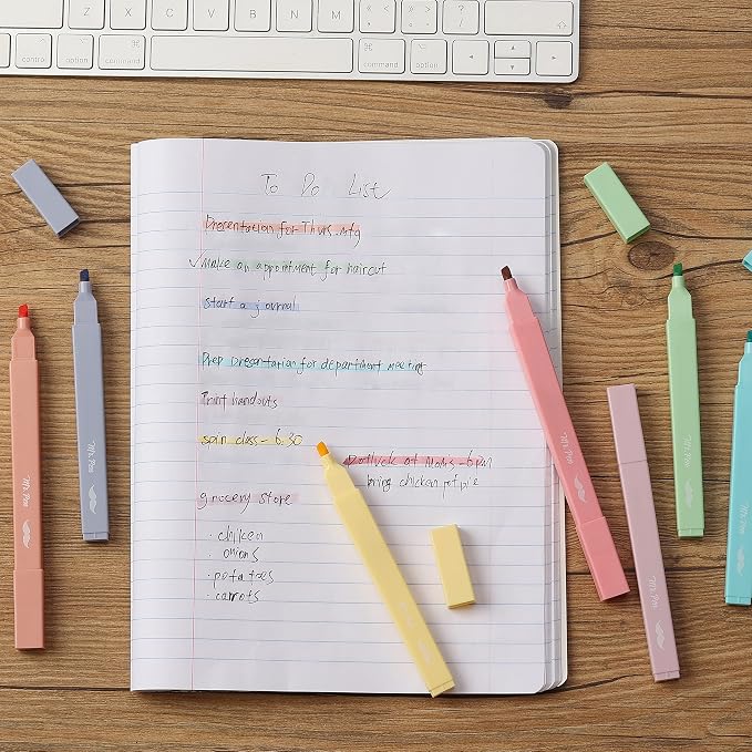 Mr. Pen- Aesthetic Highlighters No Bleed, 8 Pack, Candy Colors | Chisel Tip - Image 9