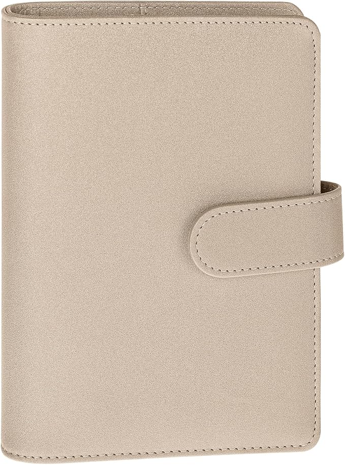 Antner A6 Notebook Binder Refillable 6 Ring Budget Binder Cover by Antner