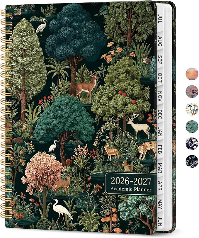 Planner 2026-2027, Academic Year Weekly and Monthly Calender Planner, from Jul by Taja
