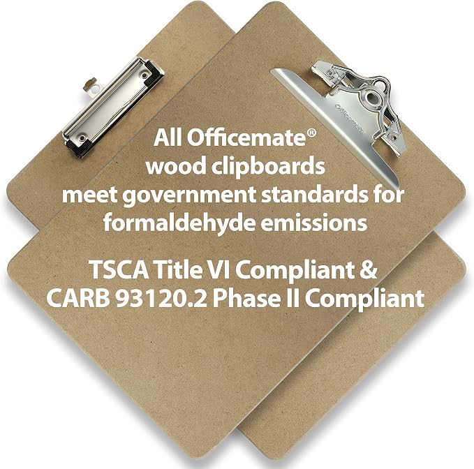 Officemate Recycled Wood Clipboards, Arch Lever Clip, 1 Pack Clipboard - Image 5