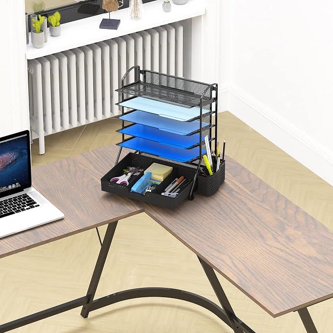 Simple Houseware 6-Tier Desk Document File Tray Organizer - Image 7