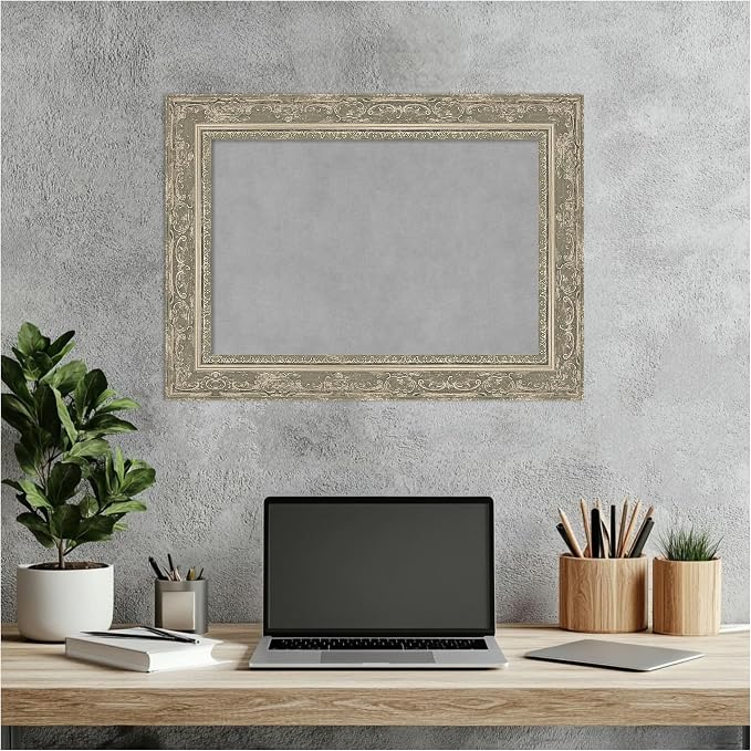 Amanti Art Silver Framed Magnetic Board 16x22 Small Vision Board - Image 6