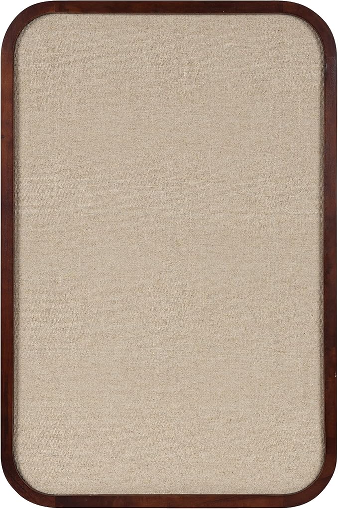 Kate and Laurel Hutton Transitional Pinboard; 20 x 30; Walnut Brown; Radius - Image 5