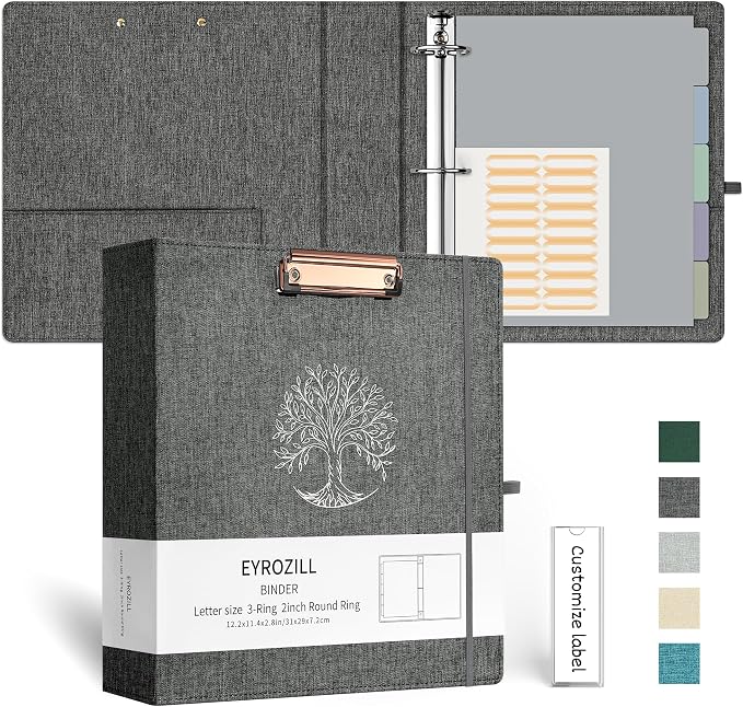 EYROZILL 3 Ring Binder 2 Inch, Binder by EYROZILL