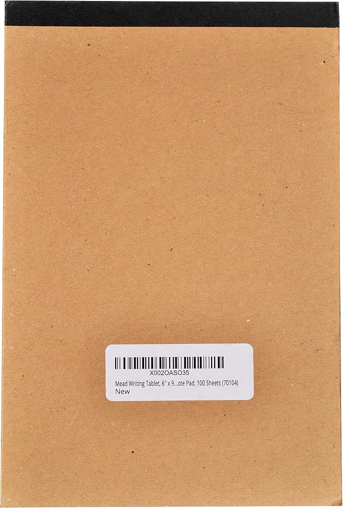 Mead Writing Tablet, Plain Note Pad, 100 Sheets - Image 3