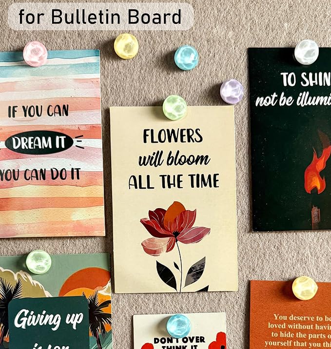 24Pcs Decorative Push Pins, Thumb Tacks, Bulletin Board Tacks, Cork Board Tacks - Image 5