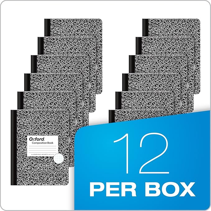 Oxford Composition Notebooks, Graph Ruled Paper, 9-3/4" x 7-1/2", 80 Sheets - Image 6