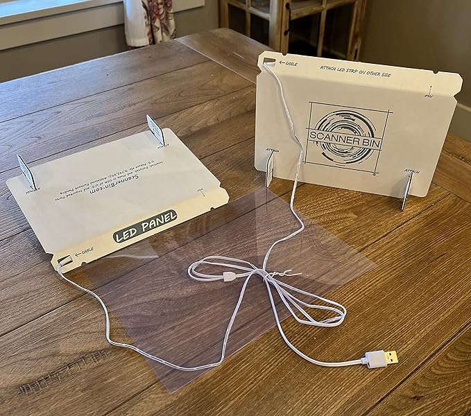 Dual Light Stands for scanning documents, Photos, Products, Albums, textbooks, and Receipts with Balanced Illumination-DeskLoop Office