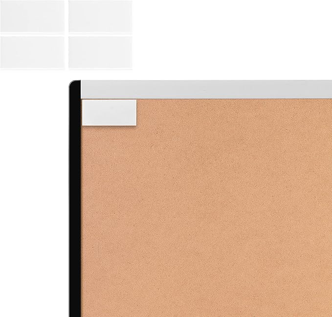 Amazon Basics Combo Magnetic Whiteboard&Cork Board for Home,Office and Classroom, Plastic/Aluminum Frame, White,Yellow, 17" x 23"-DeskLoop Office