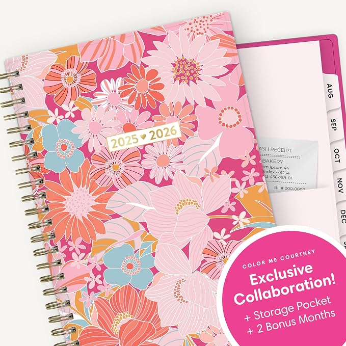 Blue Sky Color Me Courtney 2025-2026 Weekly and Monthly Academic Year Planner - Image 6