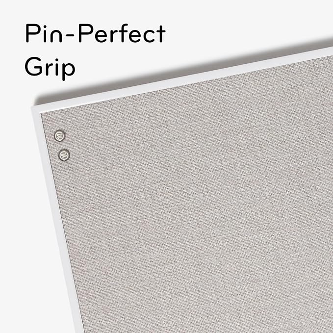 U Brands Farmhouse Linen Bulletin Board, Industrial Grade Pinning Surface - Image 4