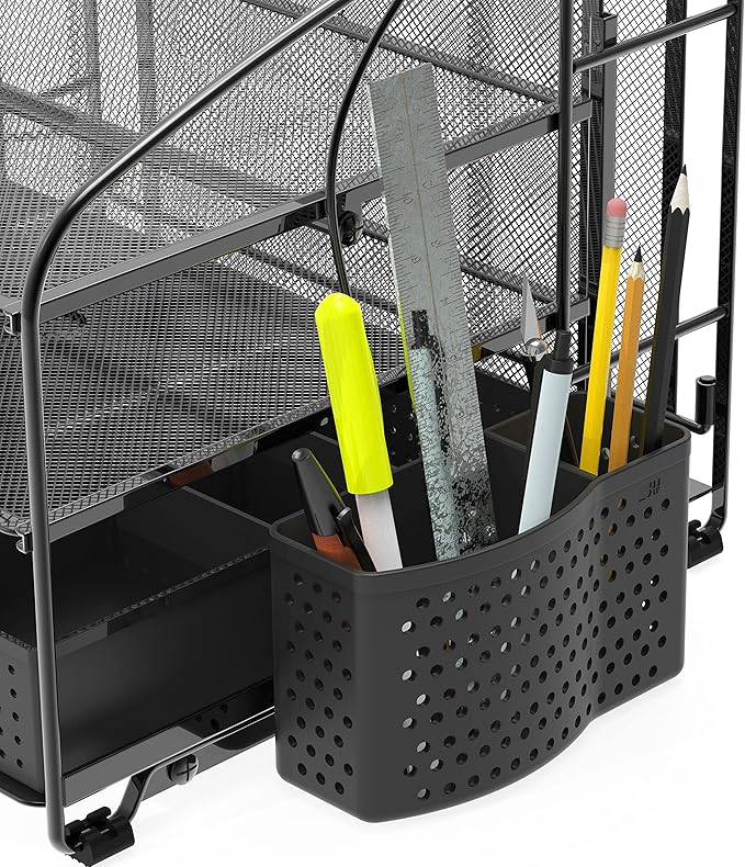 Simple Houseware 3-Tier Desk Organizer - Image 4
