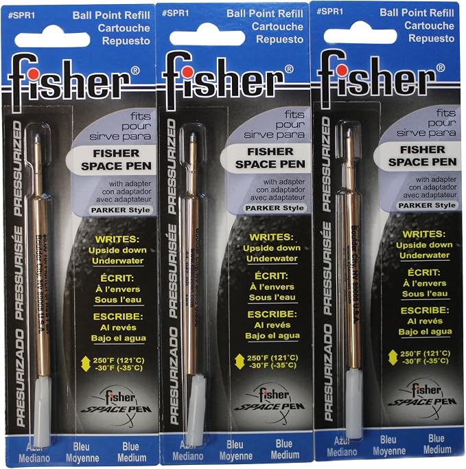 Fisher Space Pen SPR1, Refills for Bullet, 3 Piece by FisherSpacePen