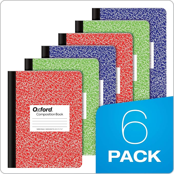 Oxford Composition Notebooks, Cover Colors Vary, Wide Ruled Paper, 9-3/4 x - Image 7