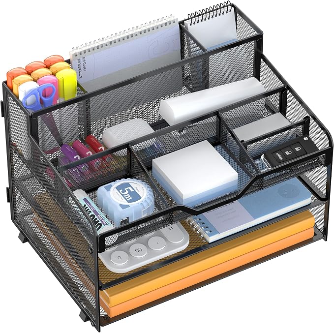 Docnest 3 Tier Mesh Desk Organizer by DocNest