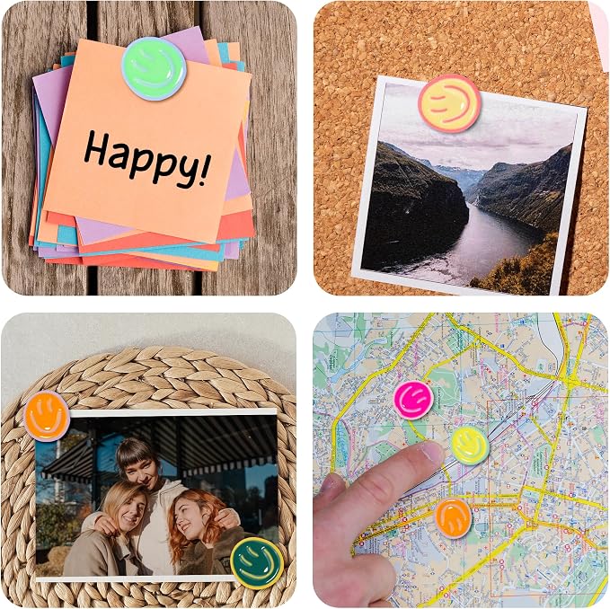 Decorative Cute Push Pins for Bulletin Board, Thumb Tacks, Cork Board Desk Wall - Image 7