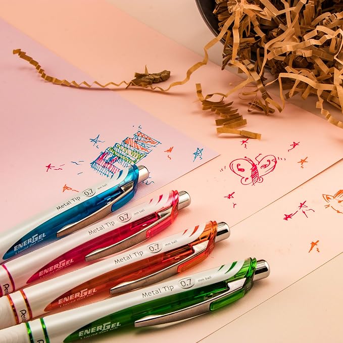 Pentel EnerGel Pearl RTX Gel Pen, Medium Line, Needle-tip - Image 6